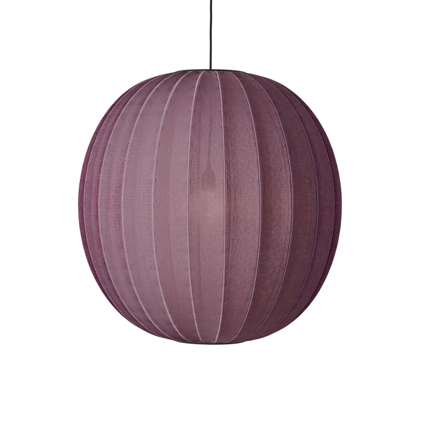 Made By Hand - Pendellampe - Knit-Wit 75 Round Pendant - Burgundy