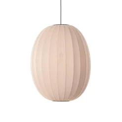 Made By Hand - Pendellampe - Knit-Wit 65 High Oval Pendant - Sand Stone