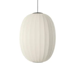 Made By Hand - Pendellampe - Knit-Wit 65 High Oval Pendant LED - Pearl White