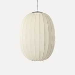 Made By Hand - Pendellampe - Knit-Wit 65 High Oval Pendant LED - Pearl White