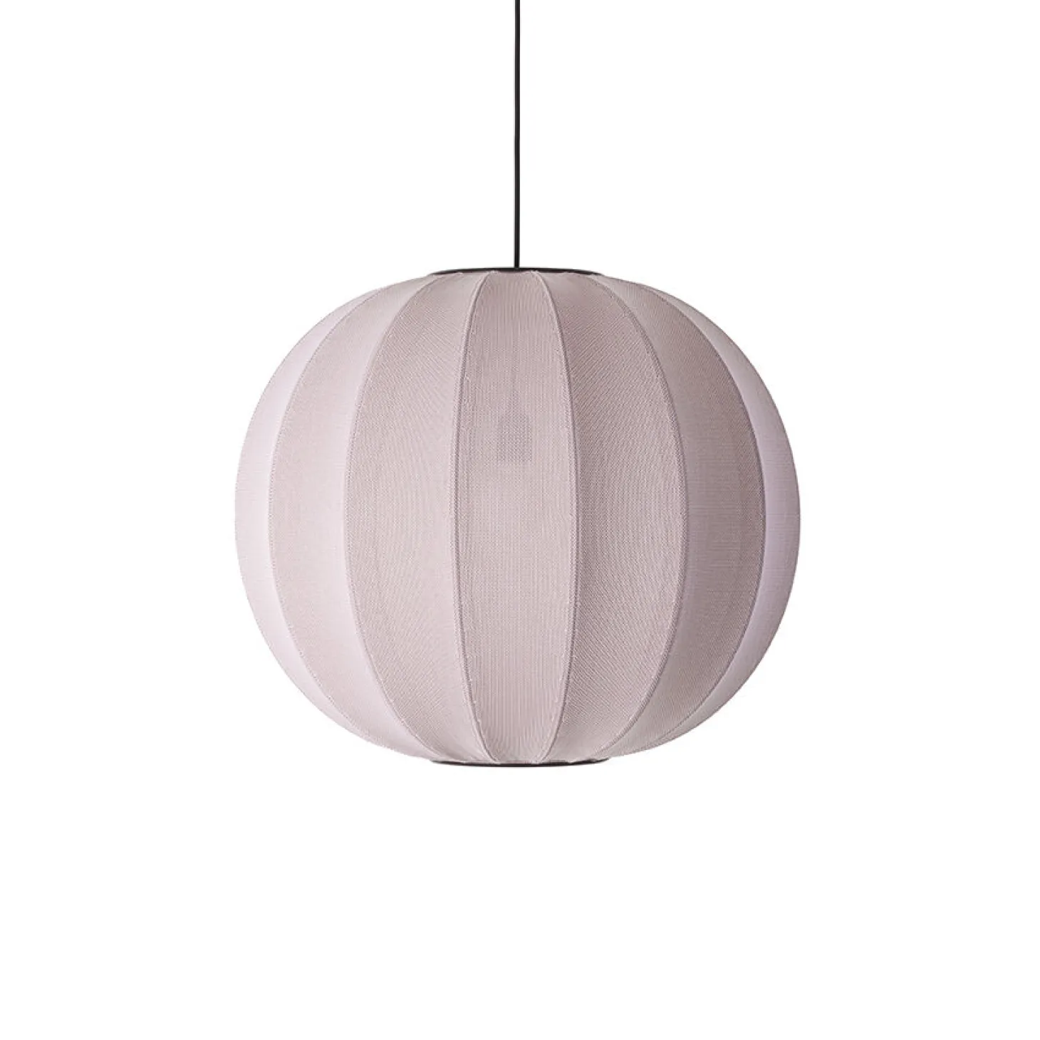 Made By Hand - Pendellampe - Knit-Wit 60 Round Pendant - Light Pink
