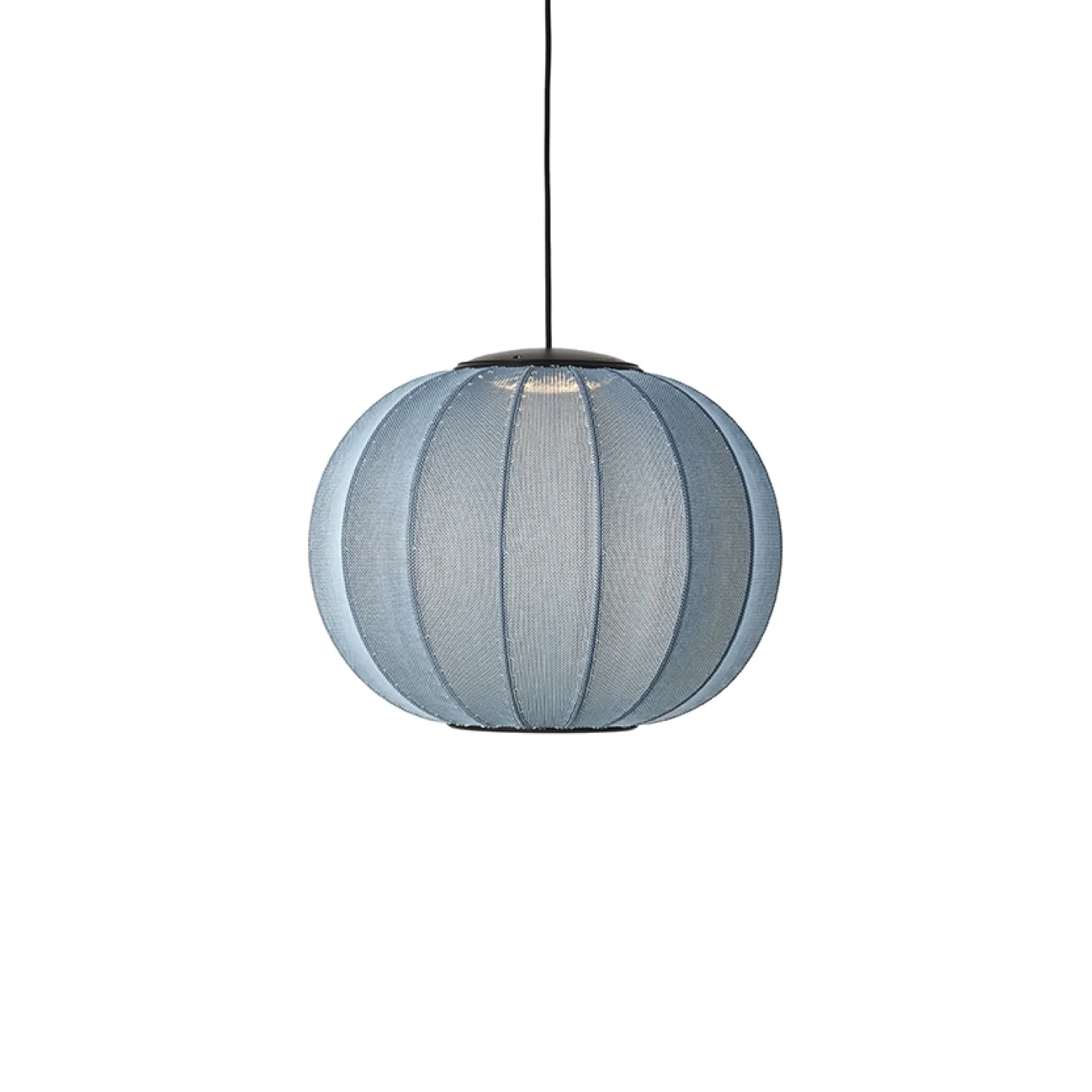 Made By Hand - Pendellampe - Knit-Wit 45 Round Pendant LED - Blue Stone