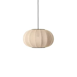 Made By Hand - Pendellampe - Knit-Wit 45 Oval Pendant - Sand Stone