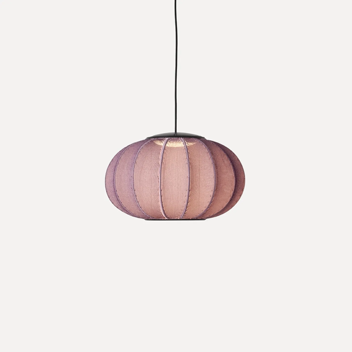 Made By Hand - Pendellampe - Knit-Wit 45 Oval Pendant LED - Burgundy
