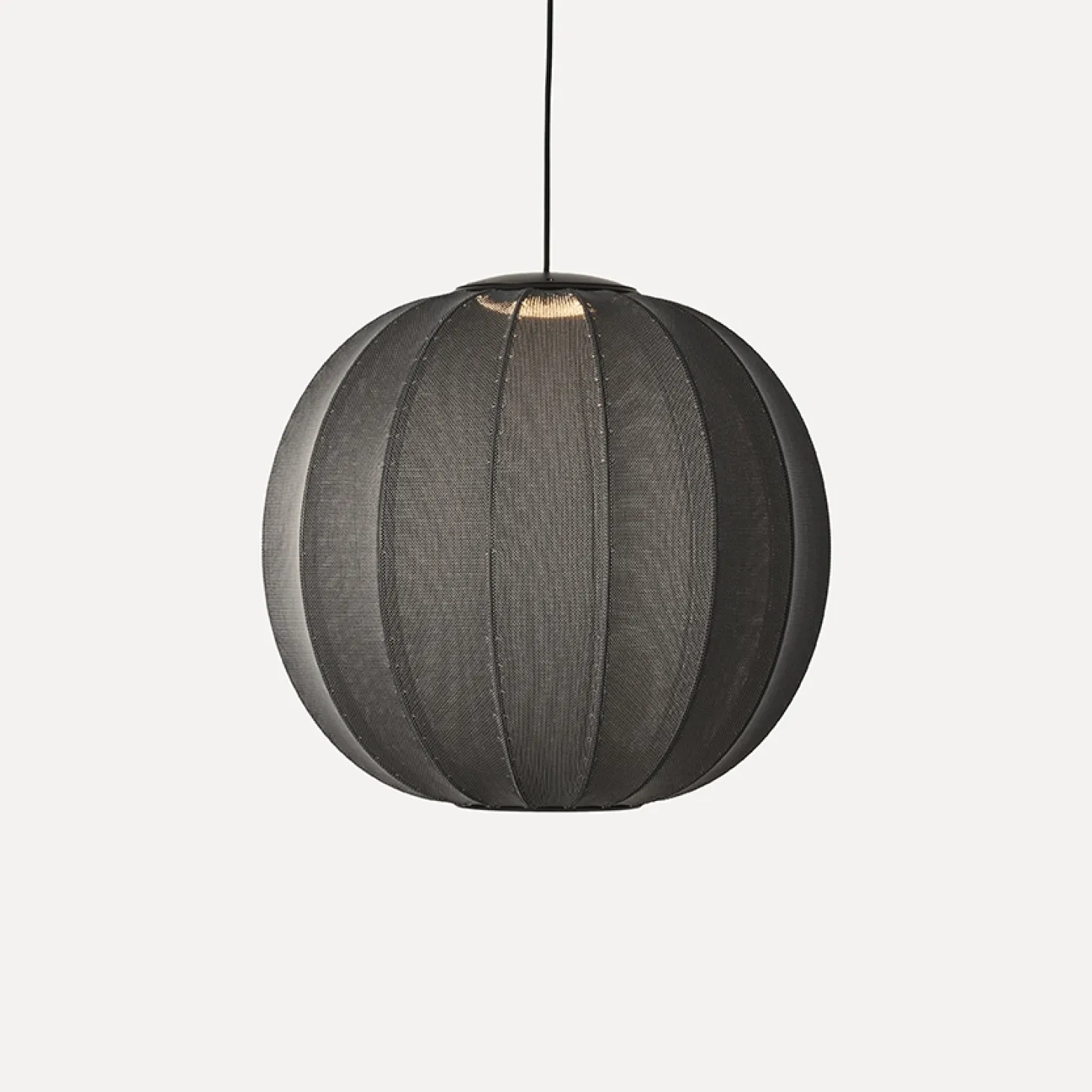 Made By Hand - Pendellampe - Knit-Wit 60 Round Pendant LED - Black