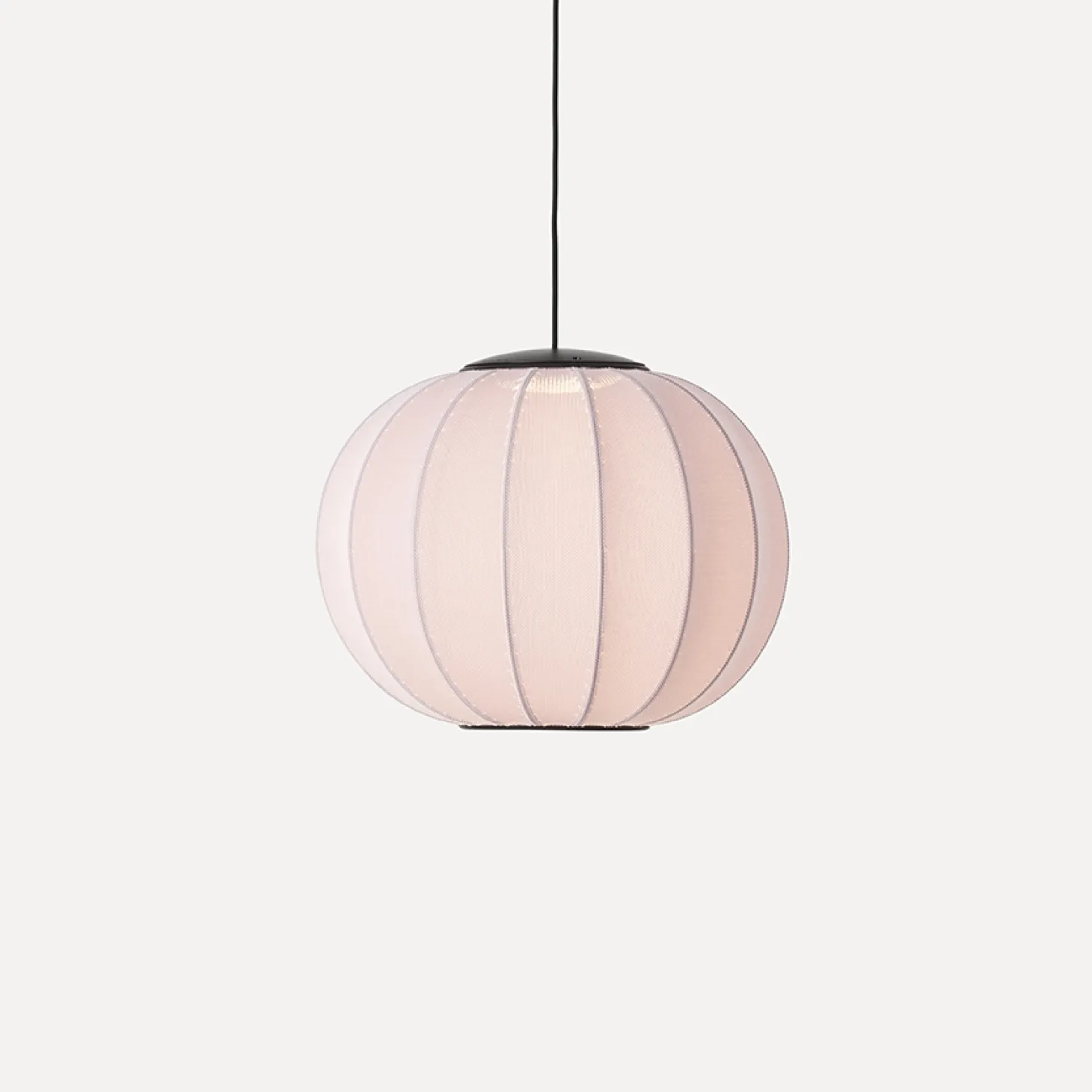 Made By Hand - Pendellampe - Knit-Wit 45 Round Pendant LED - Light Pink