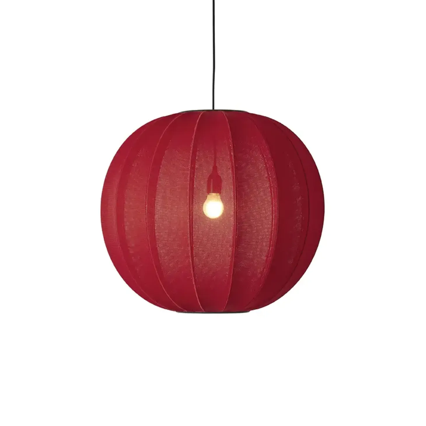 Made By Hand - Pendellampe - Knit-Wit 60 Round Pendant - Maple Red