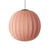 Made By Hand - Pendellampe - Knit-Wit 75 Round Pendant LED - Coral