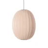 Made By Hand - Pendellampe - Knit-Wit 65 High Oval Pendant LED - Sand Stone