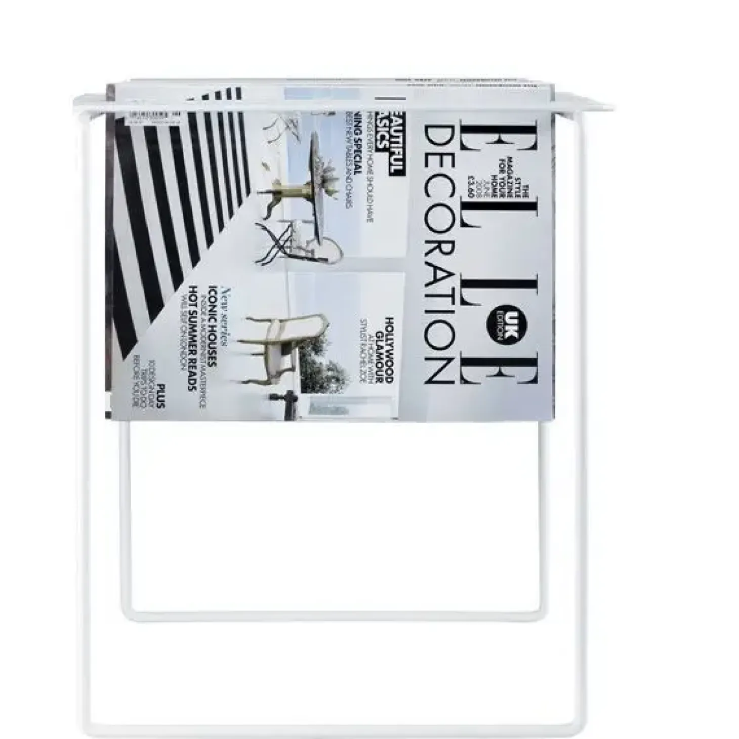 Magasinholder Grill i hvid fra Neon Living