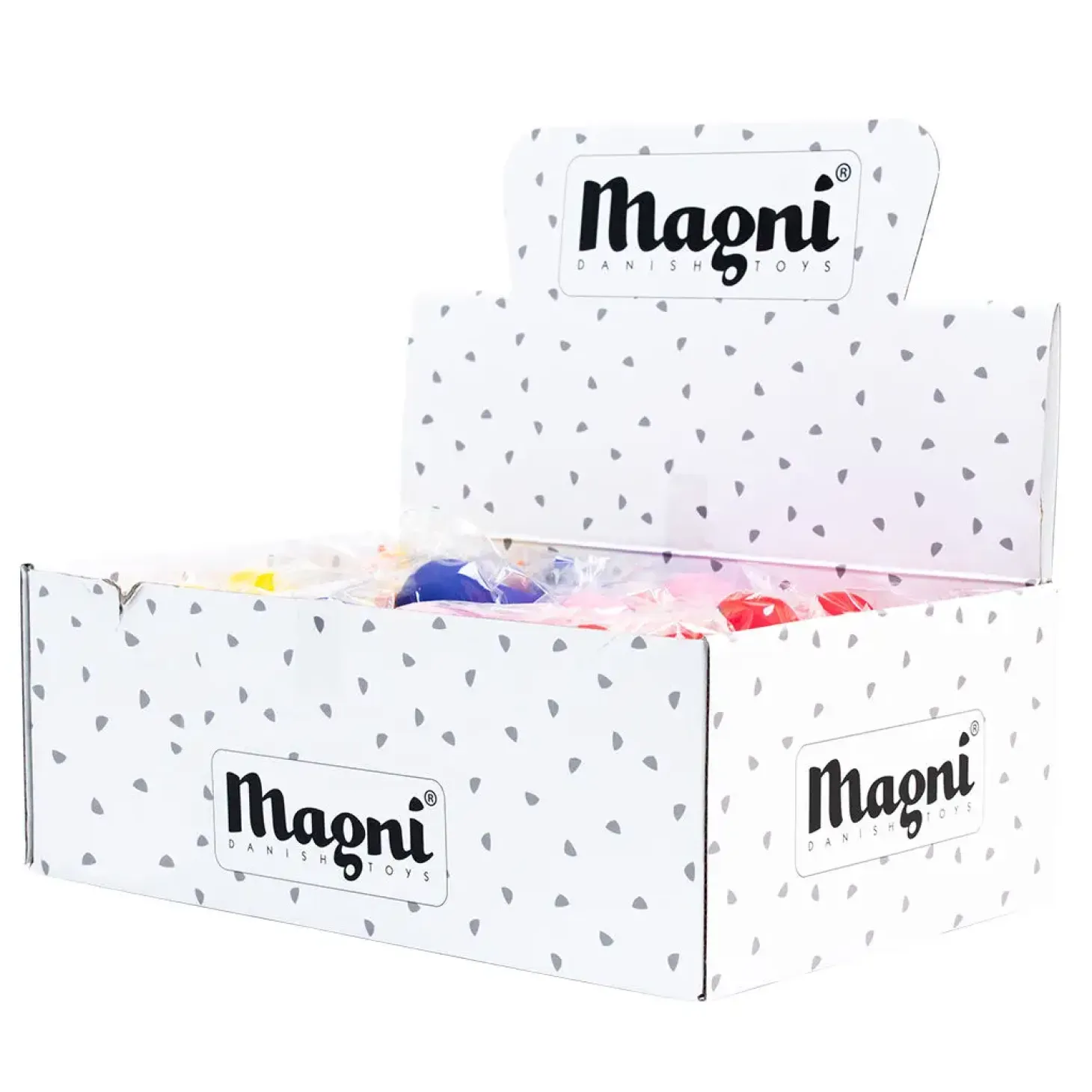 Magni - Badeand, rød, gul, blå og pink, assorteret farve, pris er for 1 stk.