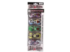 Magni - Racerbiler med pull-back, sæt á 5 stk. assorteret farver