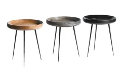 Mater - Bakkebord - bowl table - sort - Ø46 cm