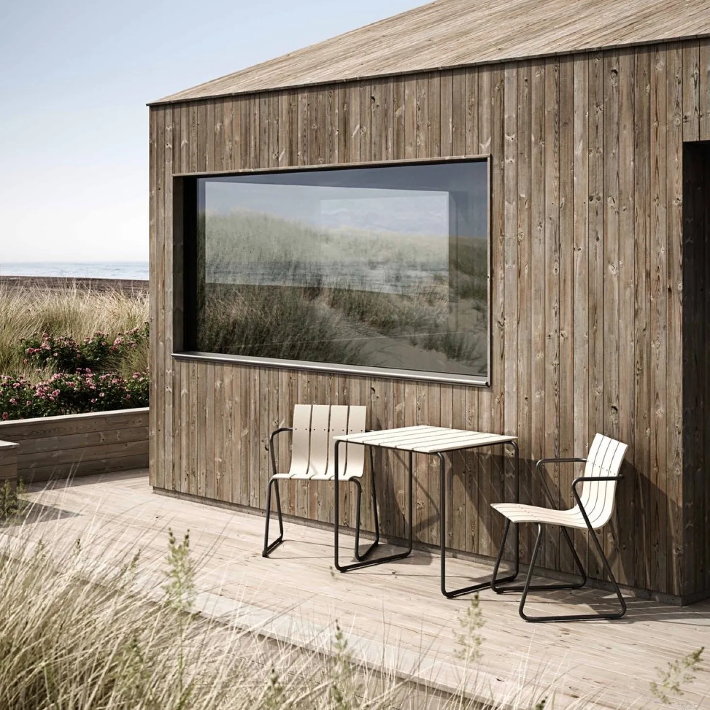 Mater - Ocean - Havebord - 2 personer - Sand - 70x70 cm