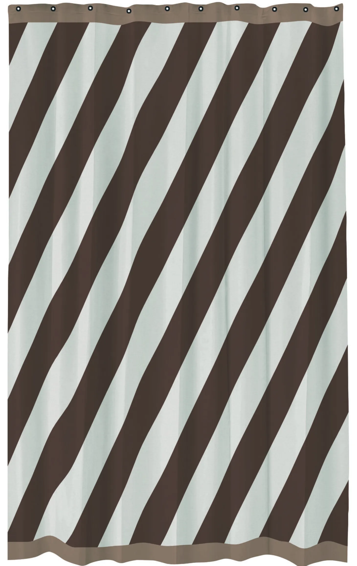 Mette Ditmer - DIAGONAL-badeforhæng - Chocolate