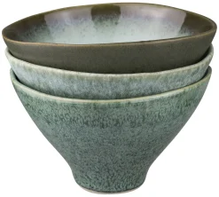 Mette Ditmer - ELEMENTS bowl, medium, 3-pack - Green tones