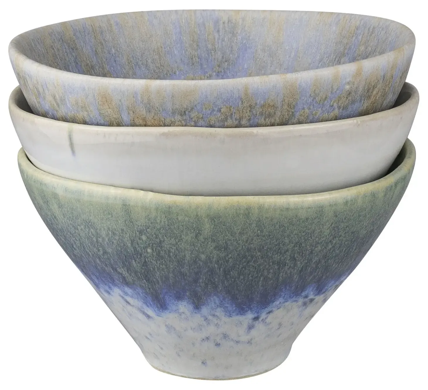 Mette Ditmer - ELEMENTS bowl, small, 3-pack - Blue tones
