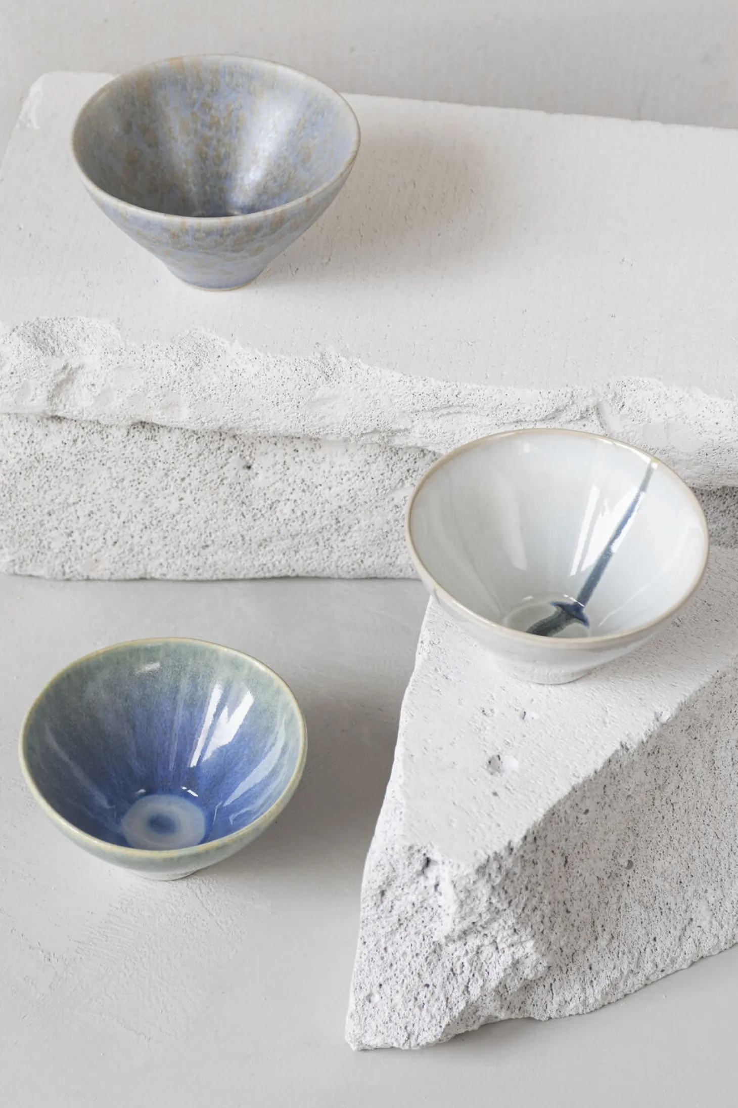 Mette Ditmer - ELEMENTS bowl, small, 3-pack - Blue tones
