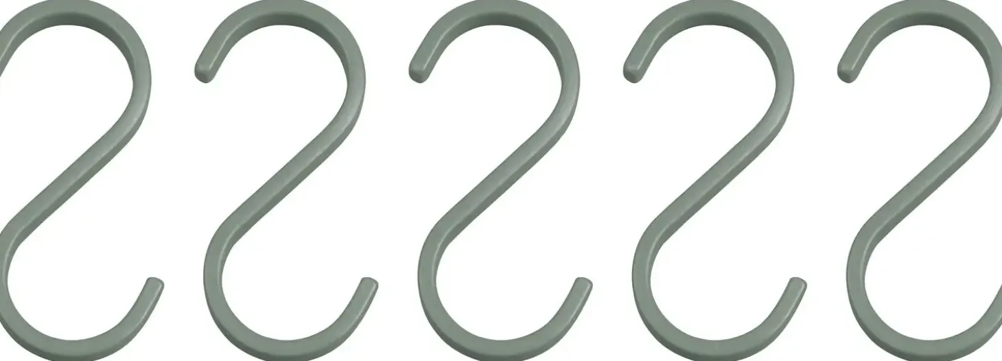Mette Ditmer - HANG-IT S-hook, 5-pack - Thyme green