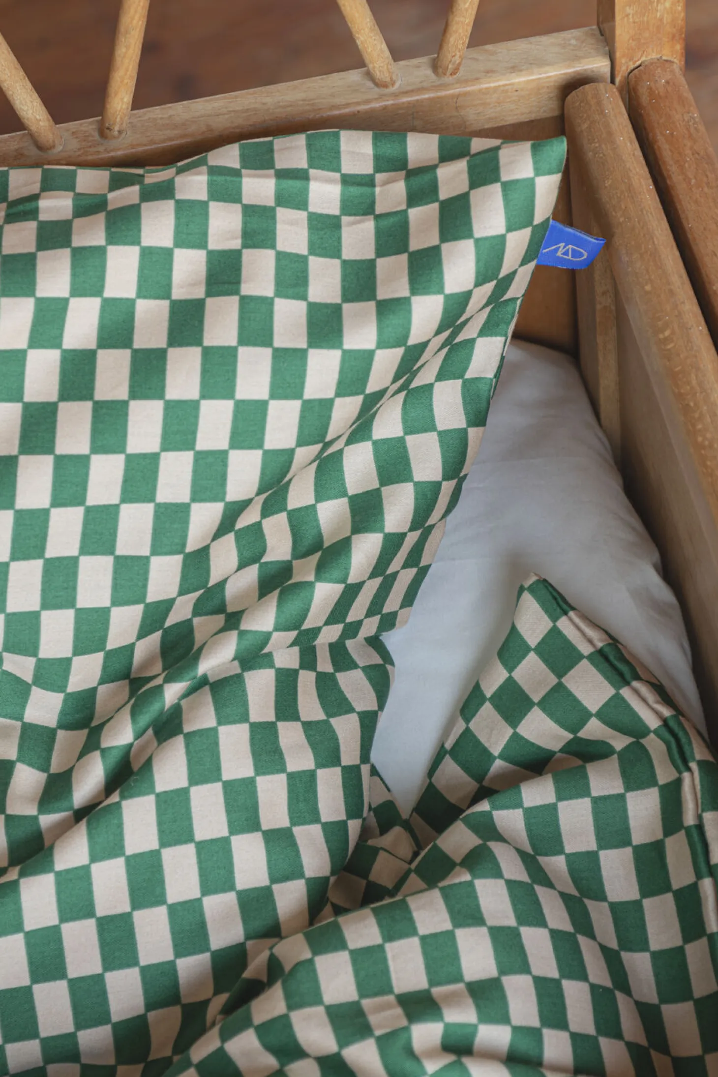Mette Ditmer - MINI baby bed set - Pine green / Tan