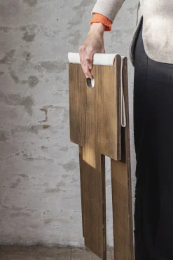 Mette Ditmer - ROOTS folding stool - Dark oiled