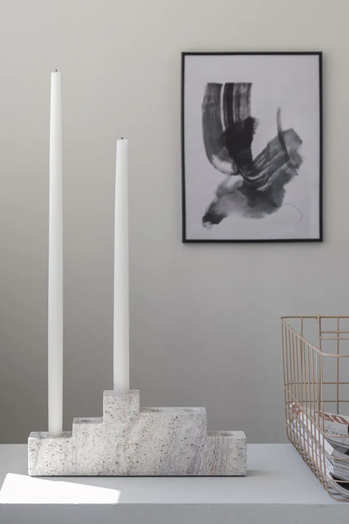 Mette Ditmer - STEP six-lysestage - Chalk