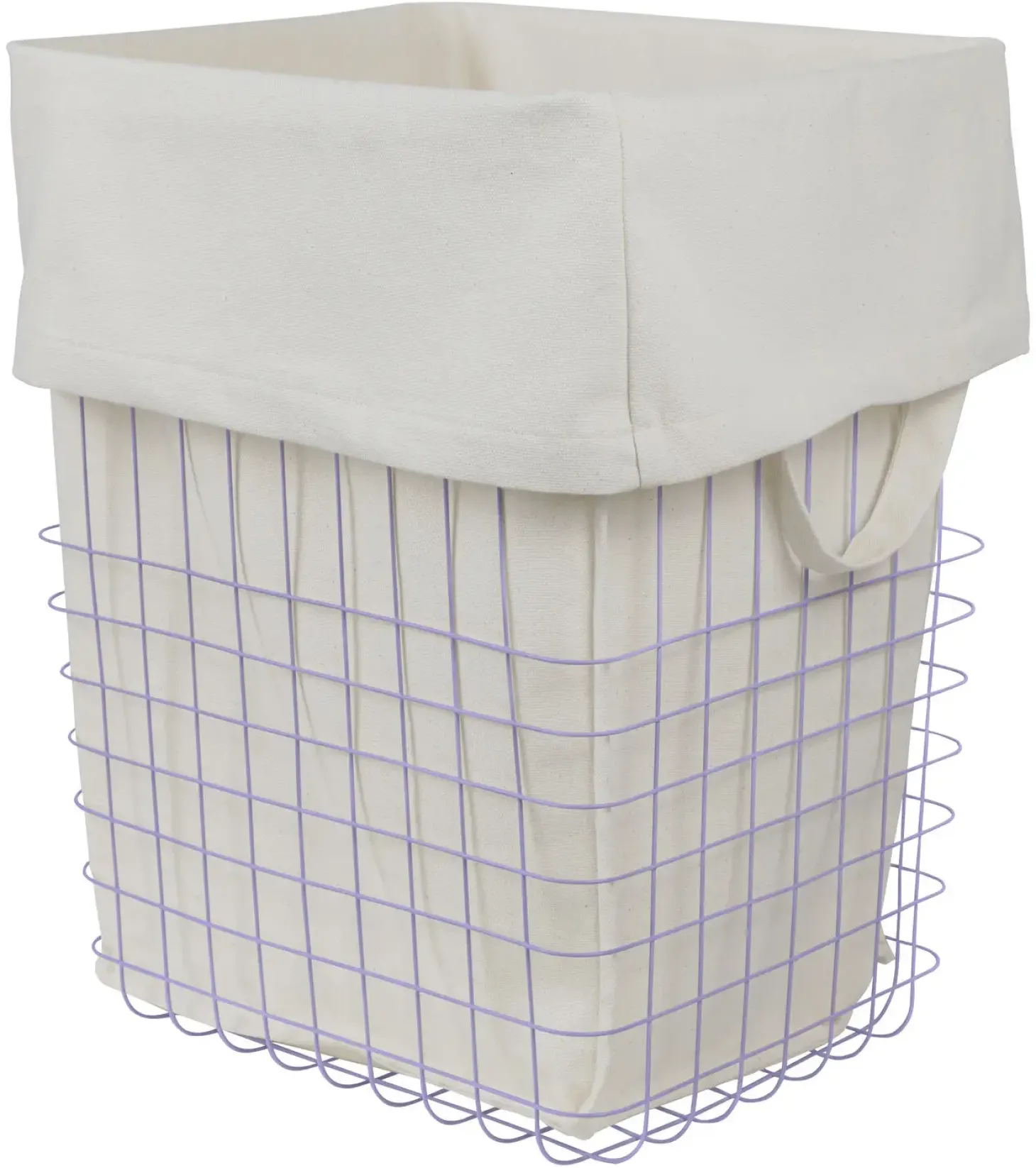 Mette Ditmer - STORE-IT trådkurv med bomuldspose - Large - Lilac