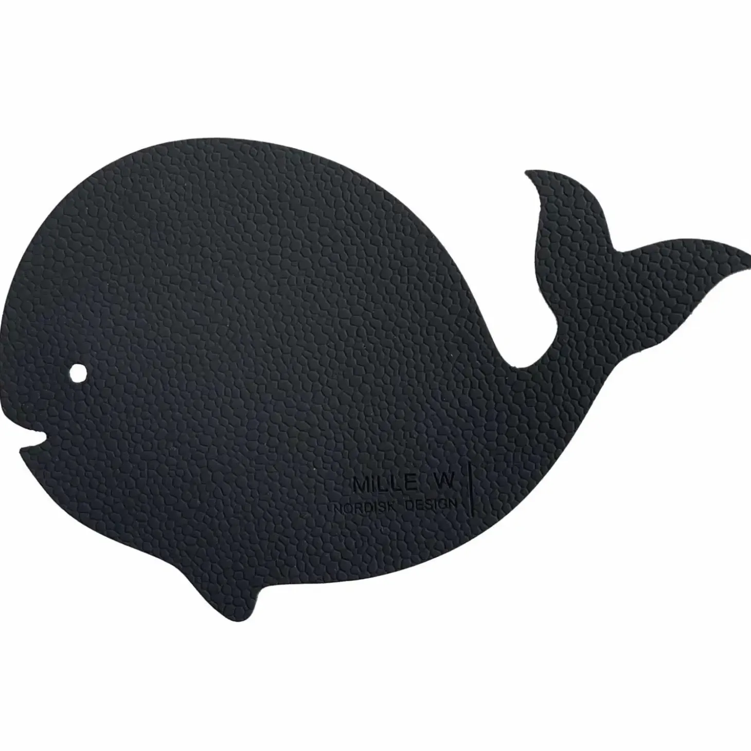 MiLLE W NORDISK DESIGN - Glasbrik/Coaster - Hval - Sort