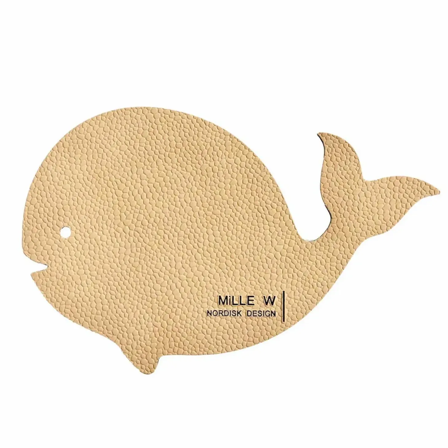 MiLLE W NORDISK DESIGN - Glasbrik/Coaster - Hval - Beige