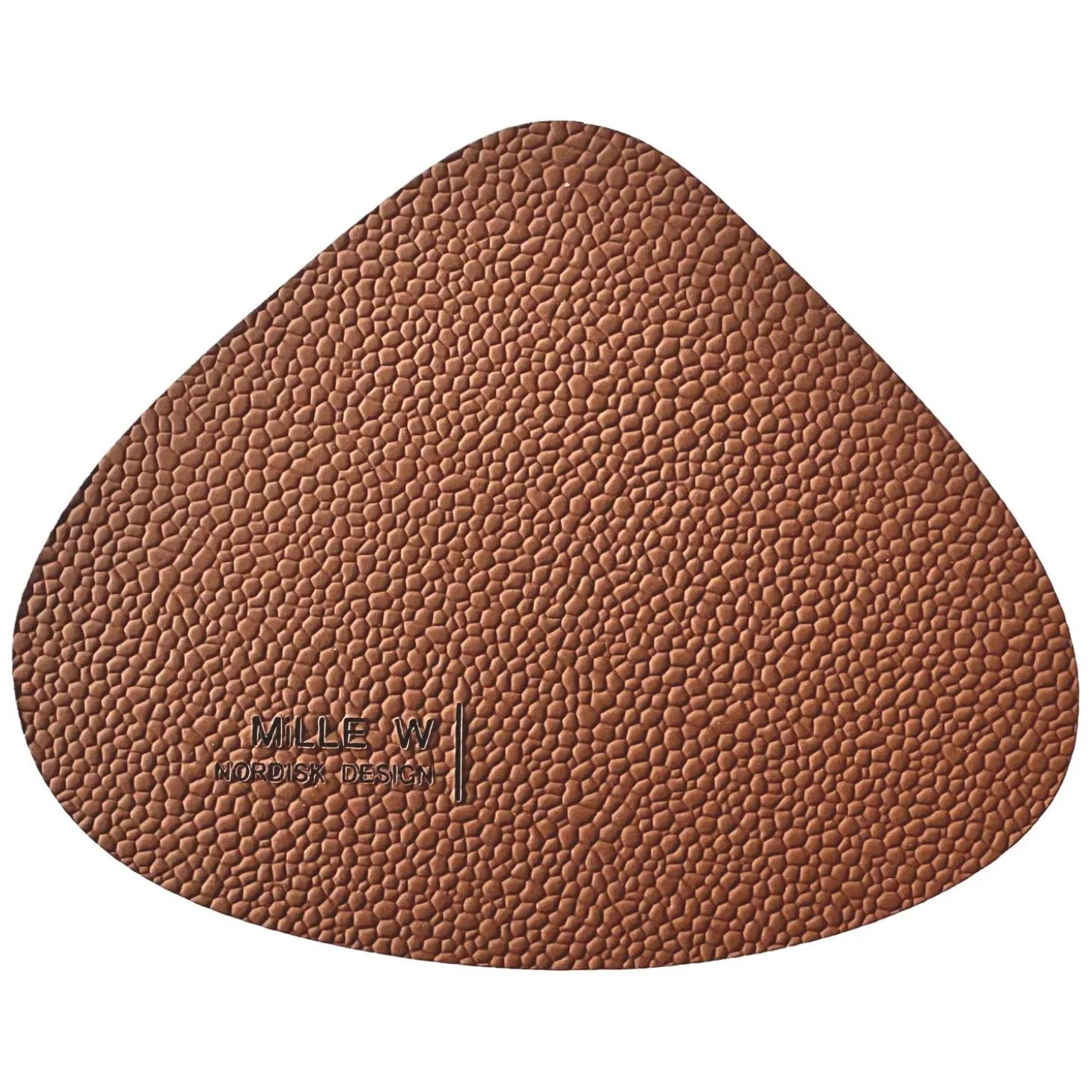 MiLLE W NORDISK DESIGN - Muslingskal Glasbrik - Cognac - 12x10 cm