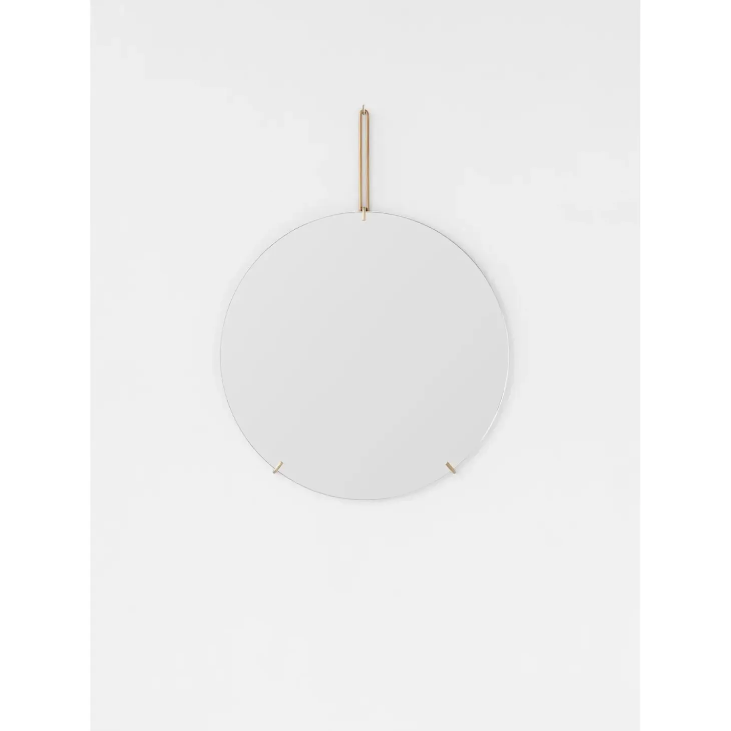 MOEBE - Wall Mirror Ø30 - Brass