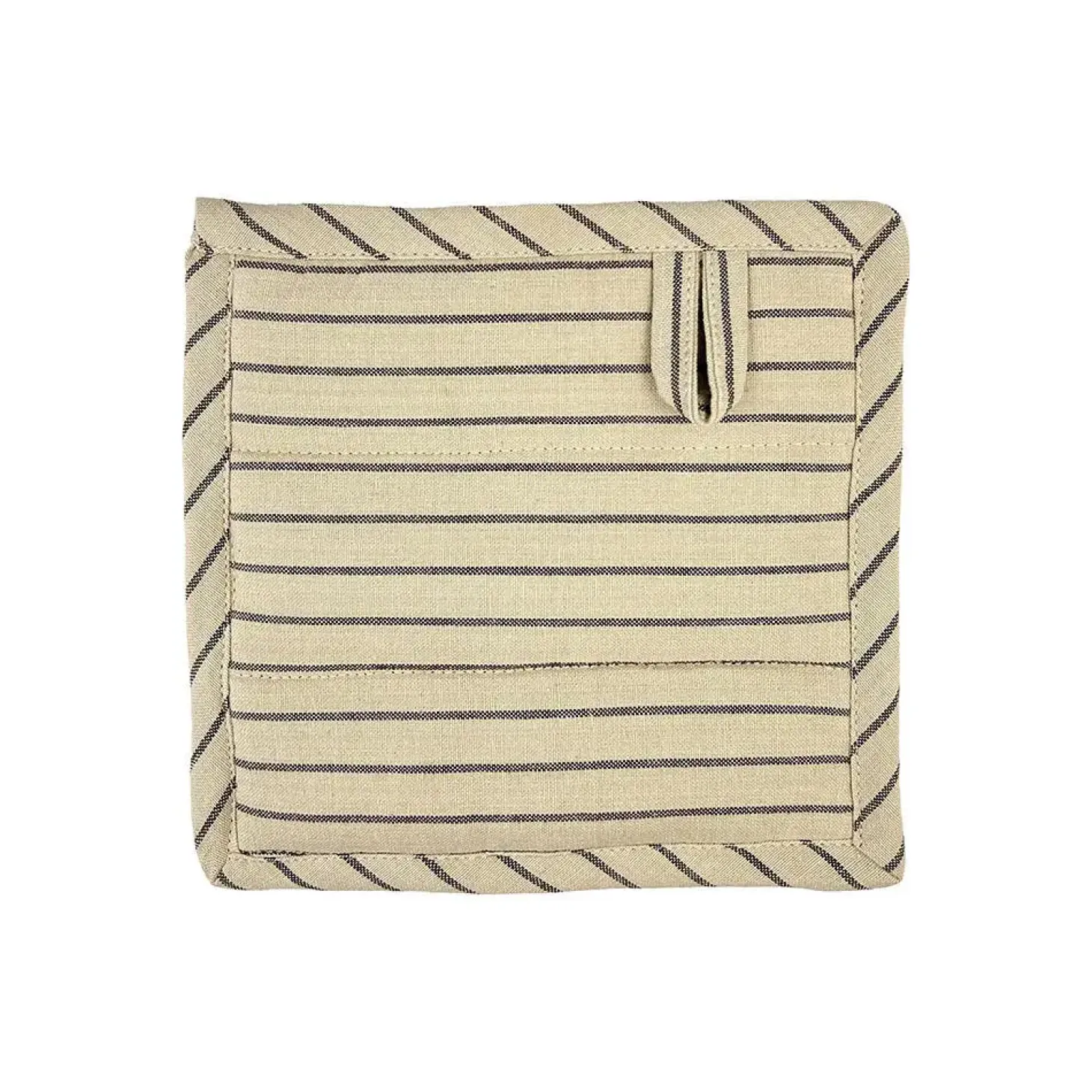 Moudhome - PURE grydelapper - sand/mørk brune striber