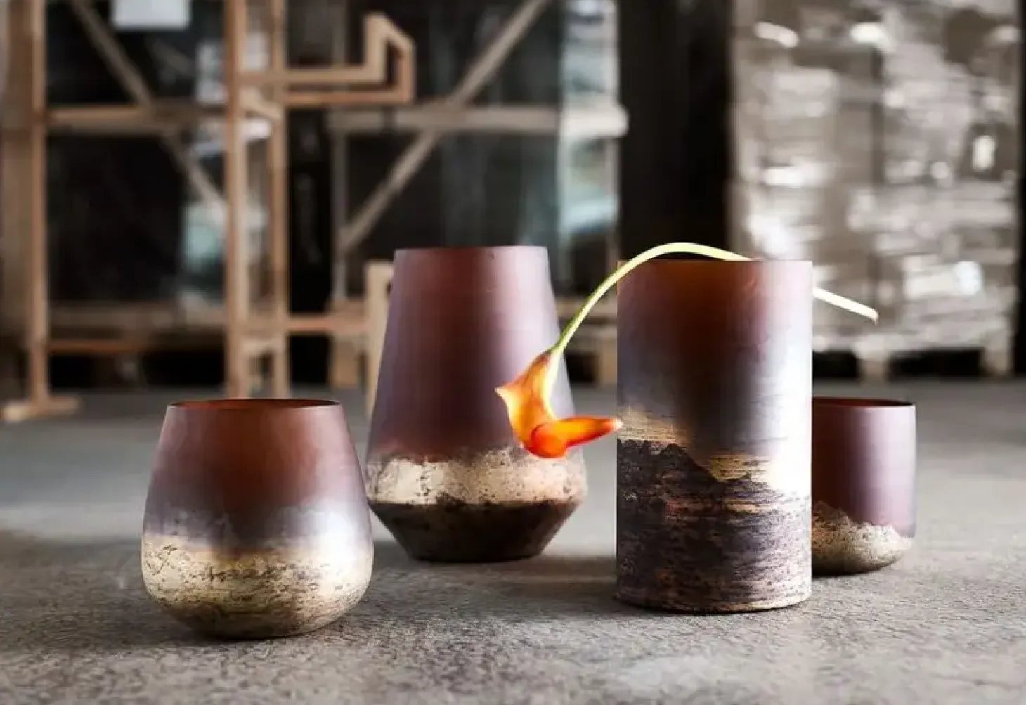 Muubs - Vase Lana 15 - Brown/Gold