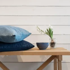 Never - Pudebetræk - Denim - Denim Hvid - 50x50 cm