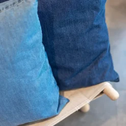 Never - Pudebetræk - Denim - Denim Blue - 50x50 cm