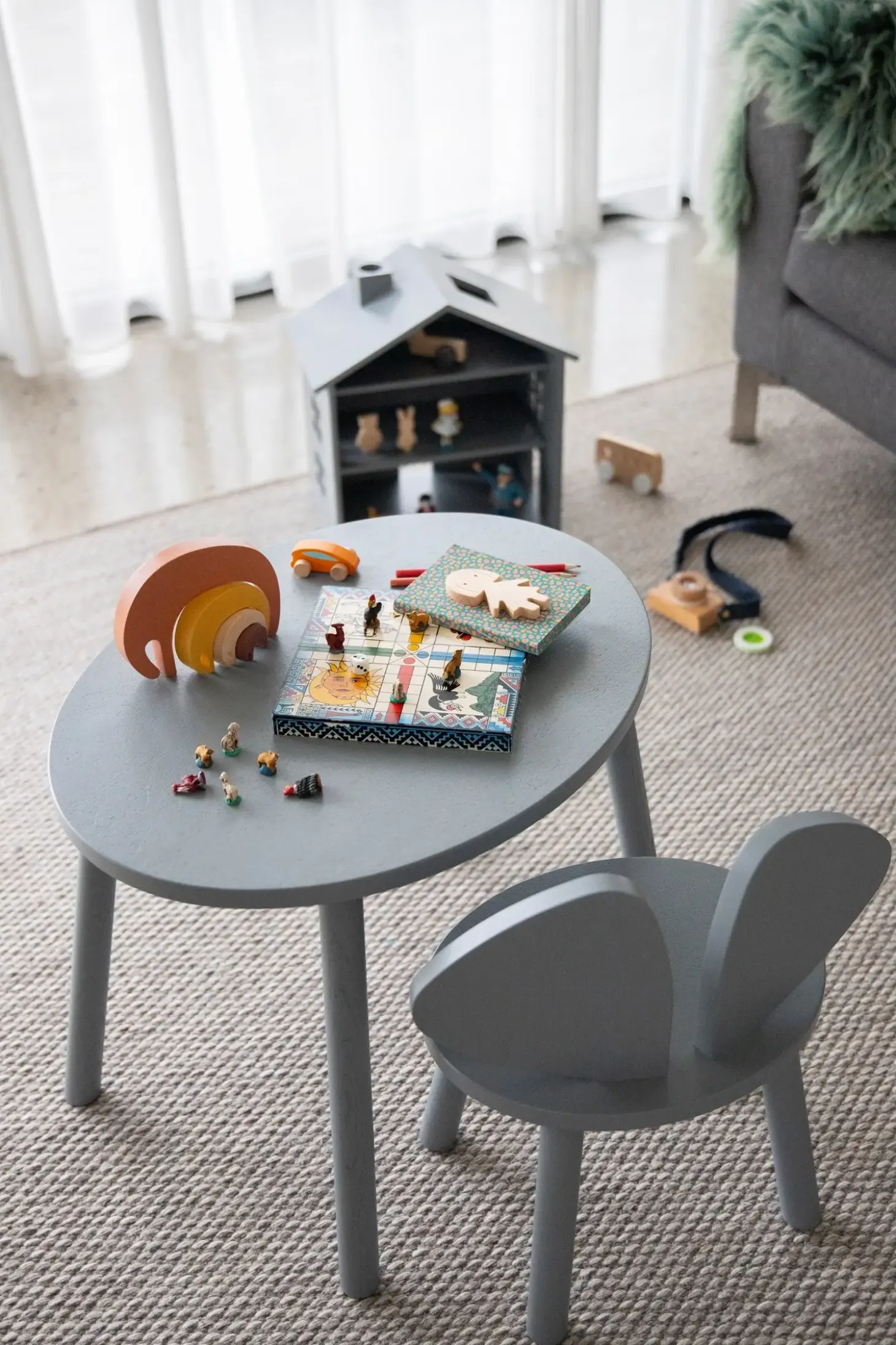 Nofred - Børnebord - Mouse table - Grå