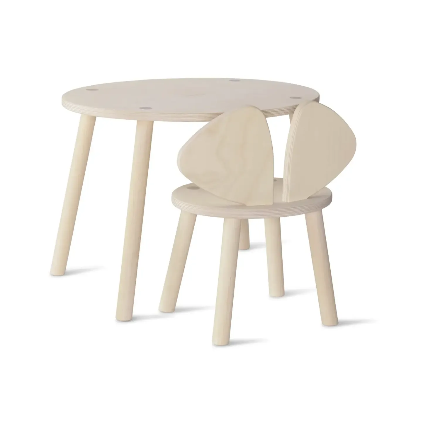 Nofred - Børnestol og bord - Mouse Chair & Table - Birk