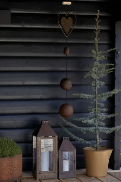 Nordic By Hand - Hjerte Outline Rust til snoren - medium