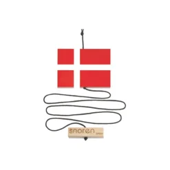 Nordic By Hand - Snoren med flag og velkommen klods - sort snor