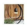 Nordic By Hand - Sort Metal ring til snoren - diameter 30 cm