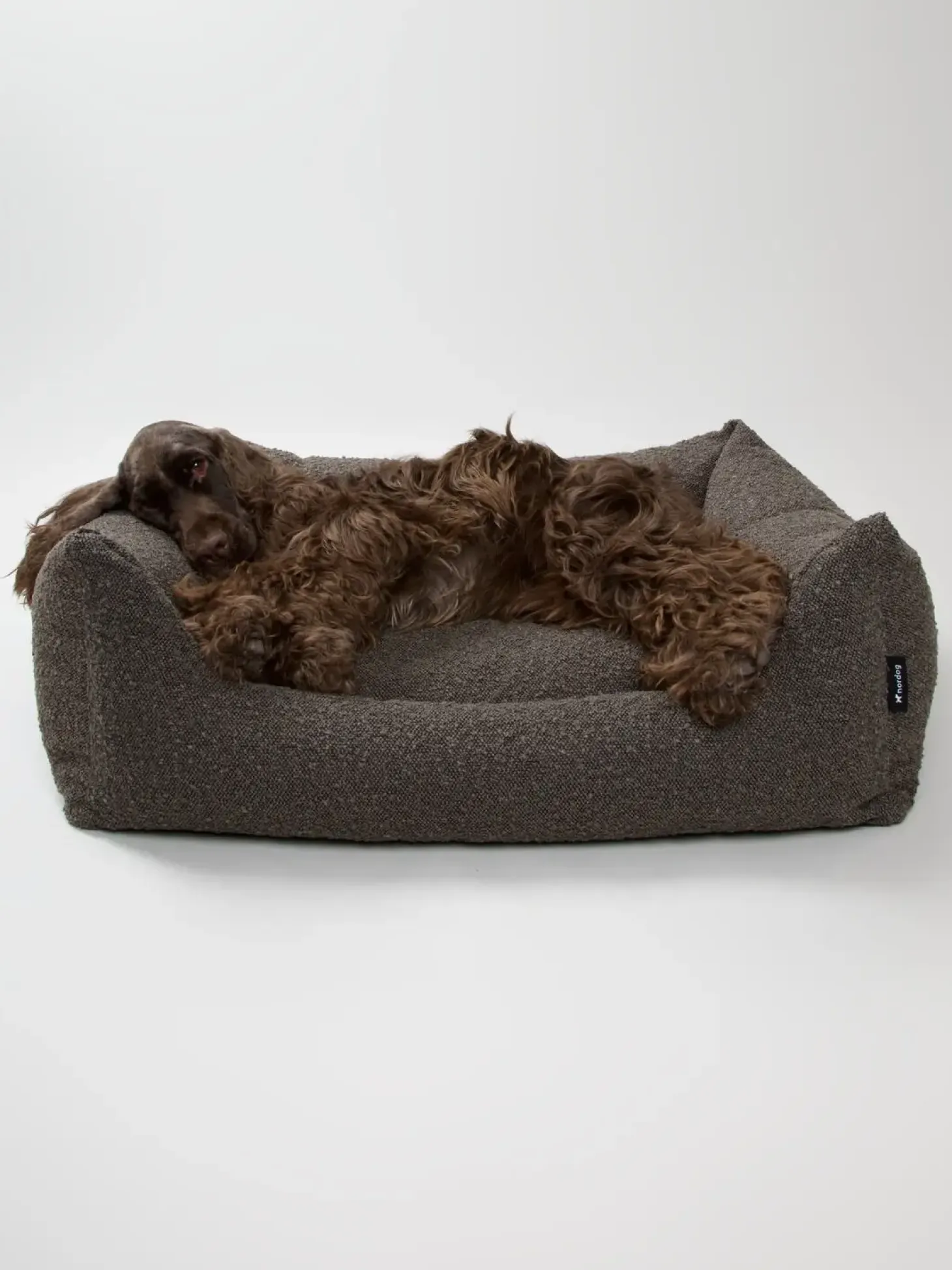 Nordog - Billy Bouclé hundeseng Mocca - medium - 80 x 60 x 26 cm