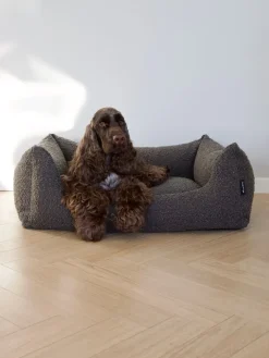 Nordog - Billy Bouclé hundeseng Mocca - medium - 80 x 60 x 26 cm