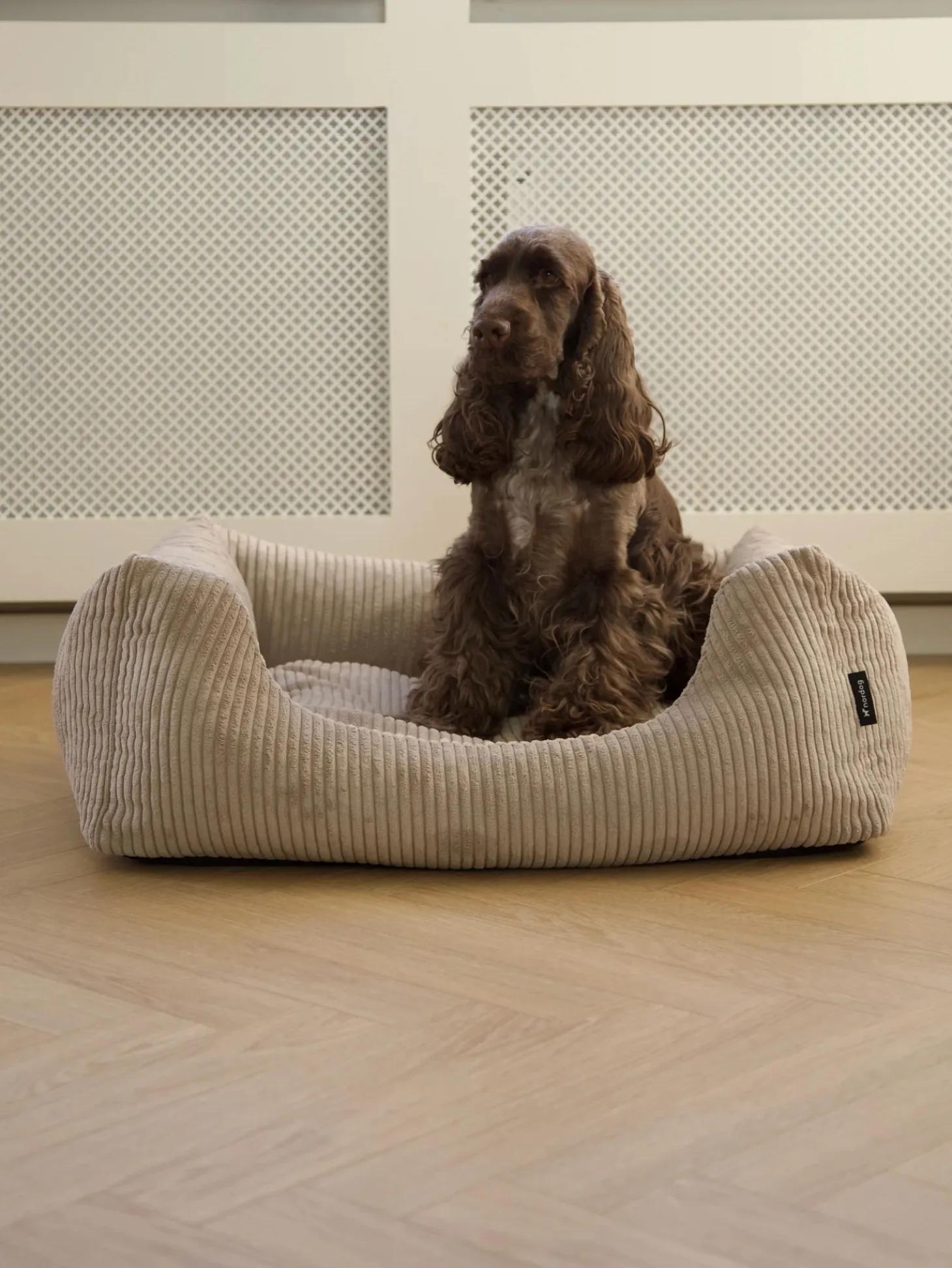 Nordog - Hundeseng - Oscar - Velvet - Cappuccino - Small