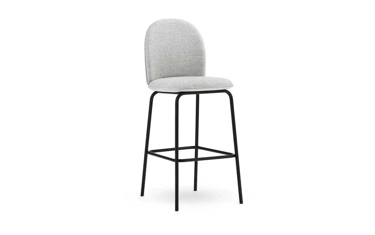 Normann Copenhagen - Ace Bar Chair 75 cm Upholstery Black Steel