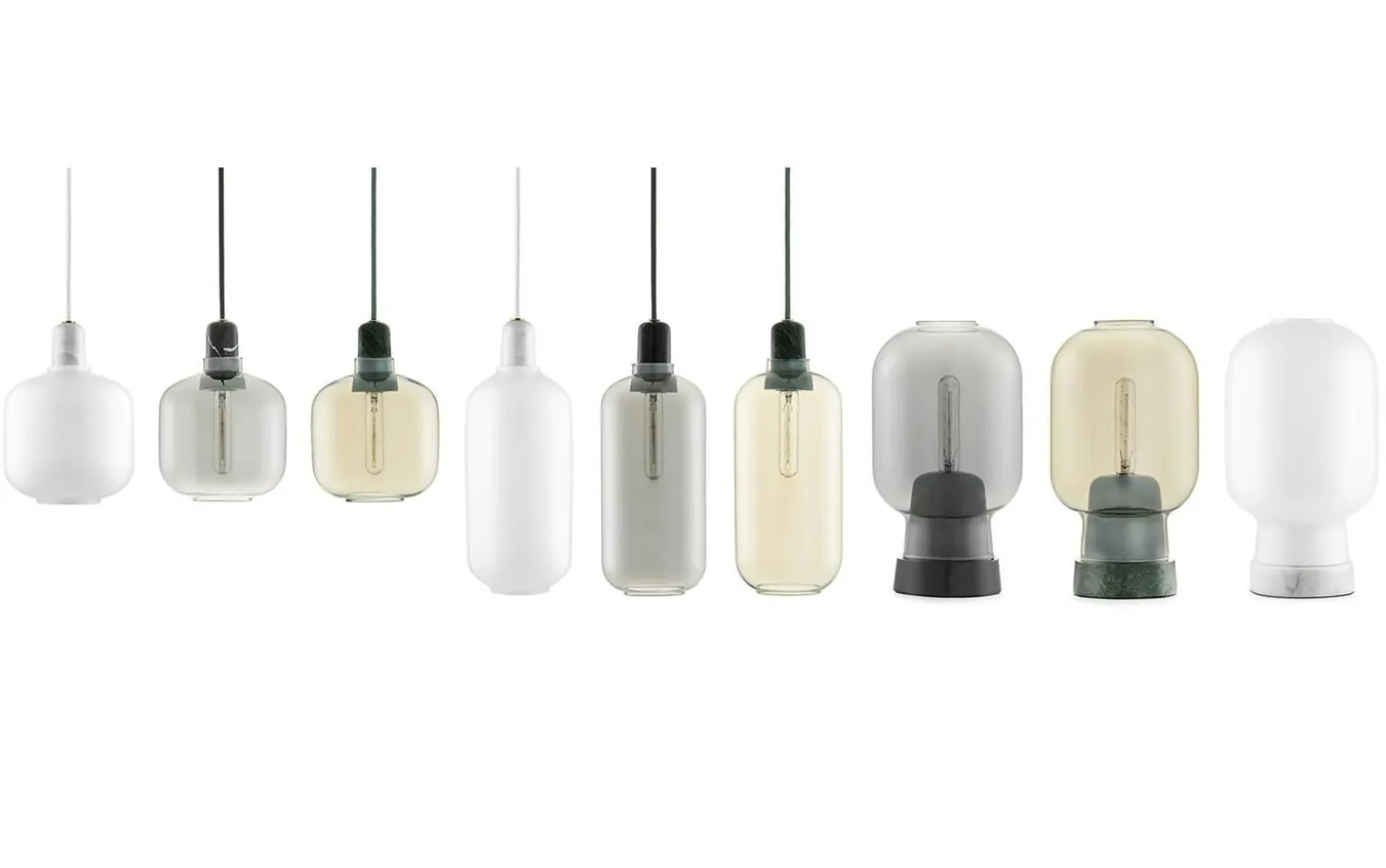 Normann Copenhagen - Amp Lampe - Hvid - Small EU