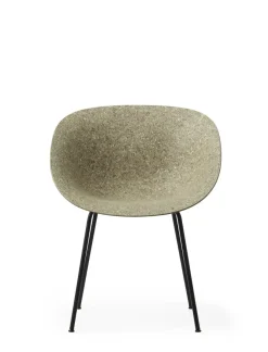 Normann Copenhagen - Armstol - Mat Chair - Seaweed - Sort/Stål