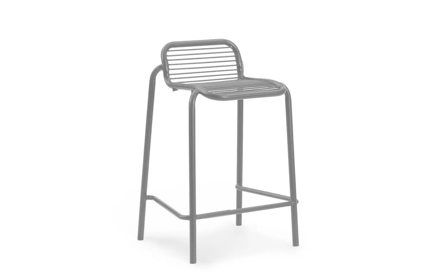 Normann Copenhagen - Bar havestol - Vig - 65cm - Grå