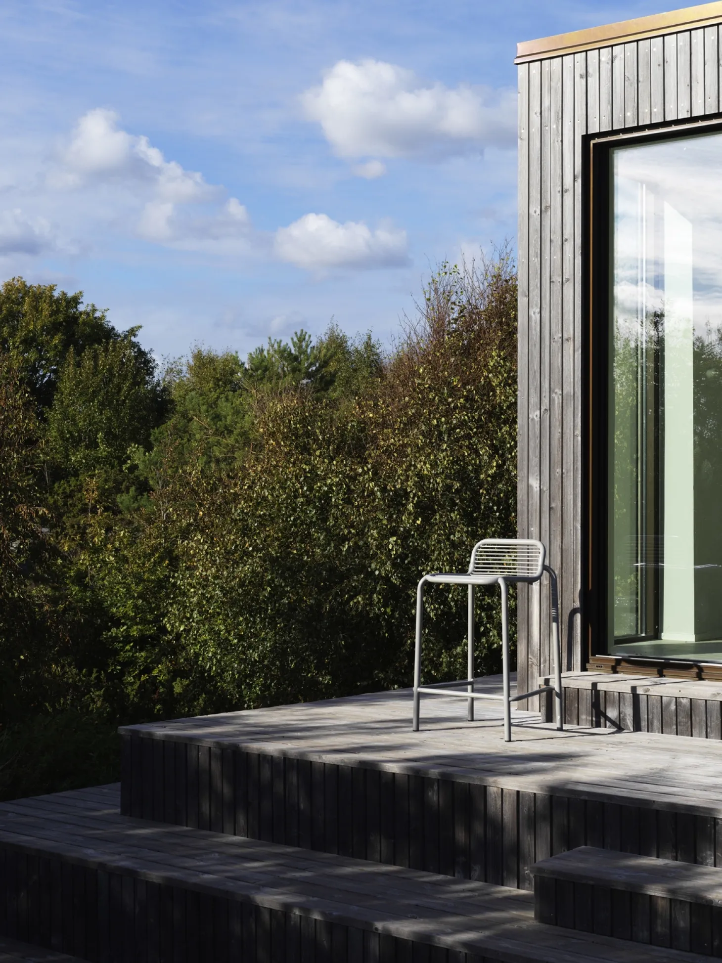 Normann Copenhagen - Bar havestol - Vig - 65cm - Grå