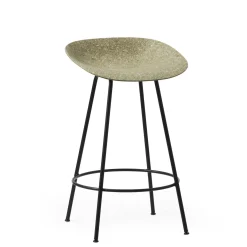Normann Copenhagen - Barstol - Mat Chair - Seaweed - Sort/Stål