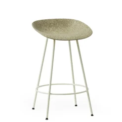 Normann Copenhagen - Barstol - Mat Chair - Seaweed - Creme/Stål